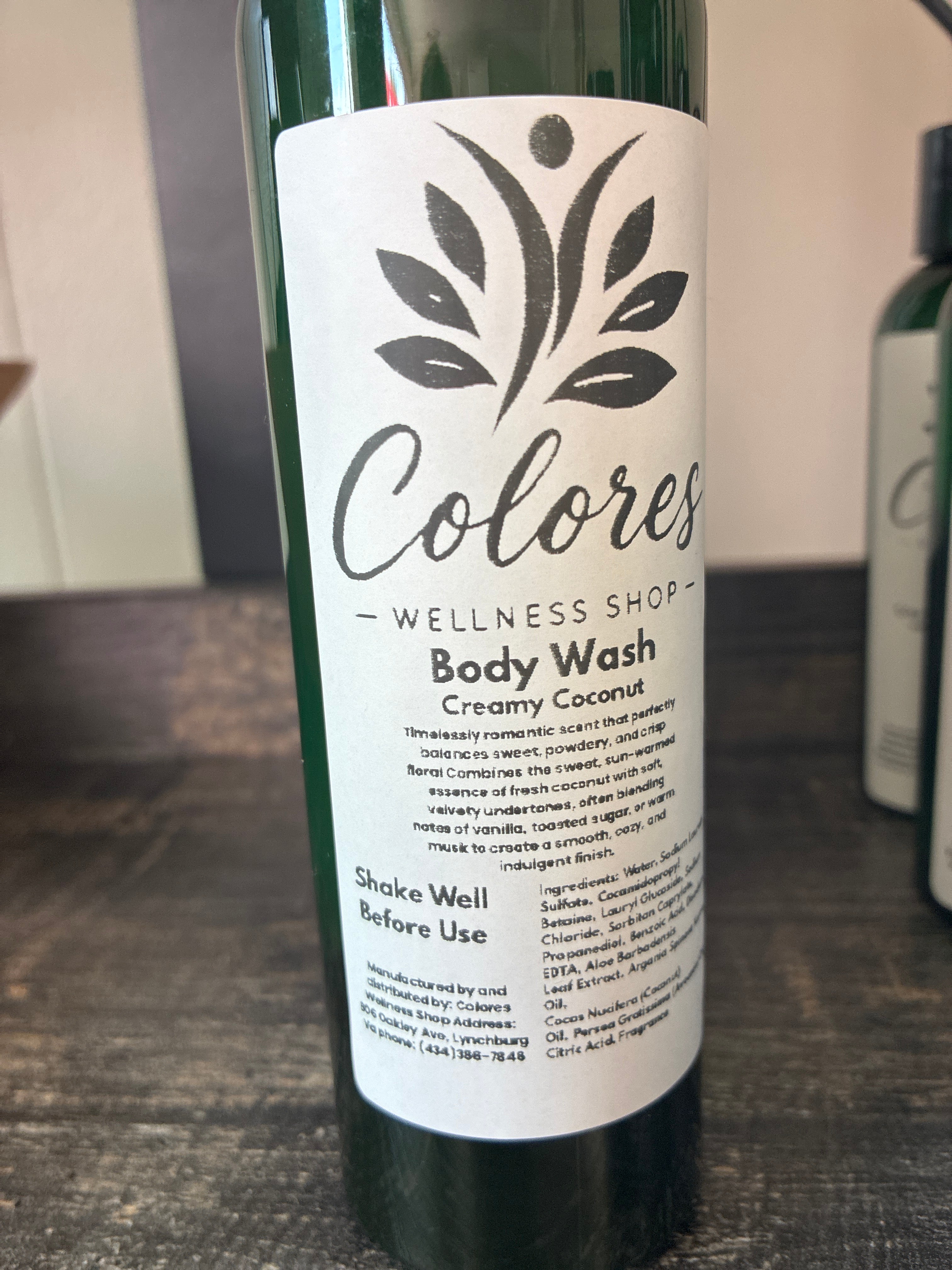 Creamy coconut body wash