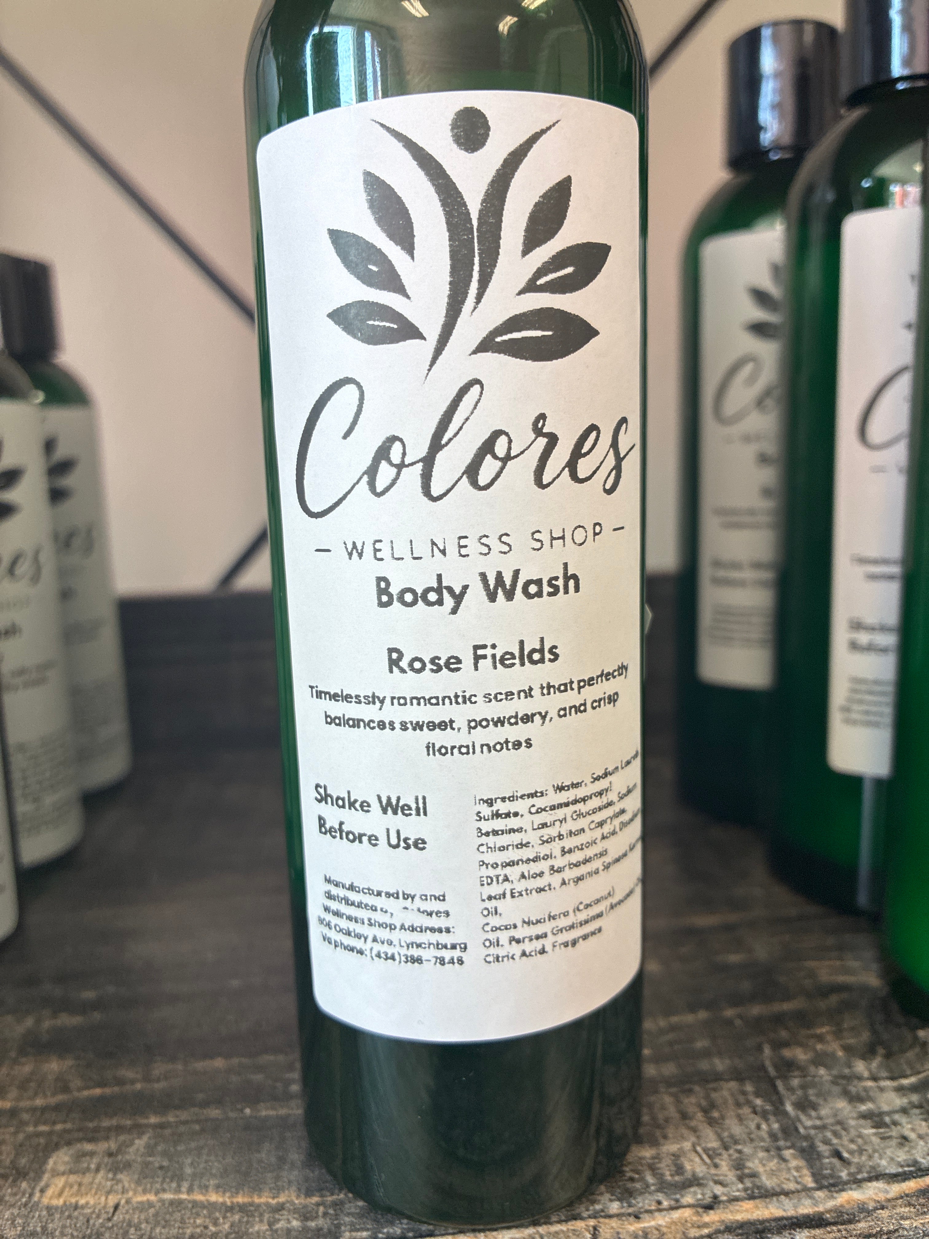 Rose fields body wash