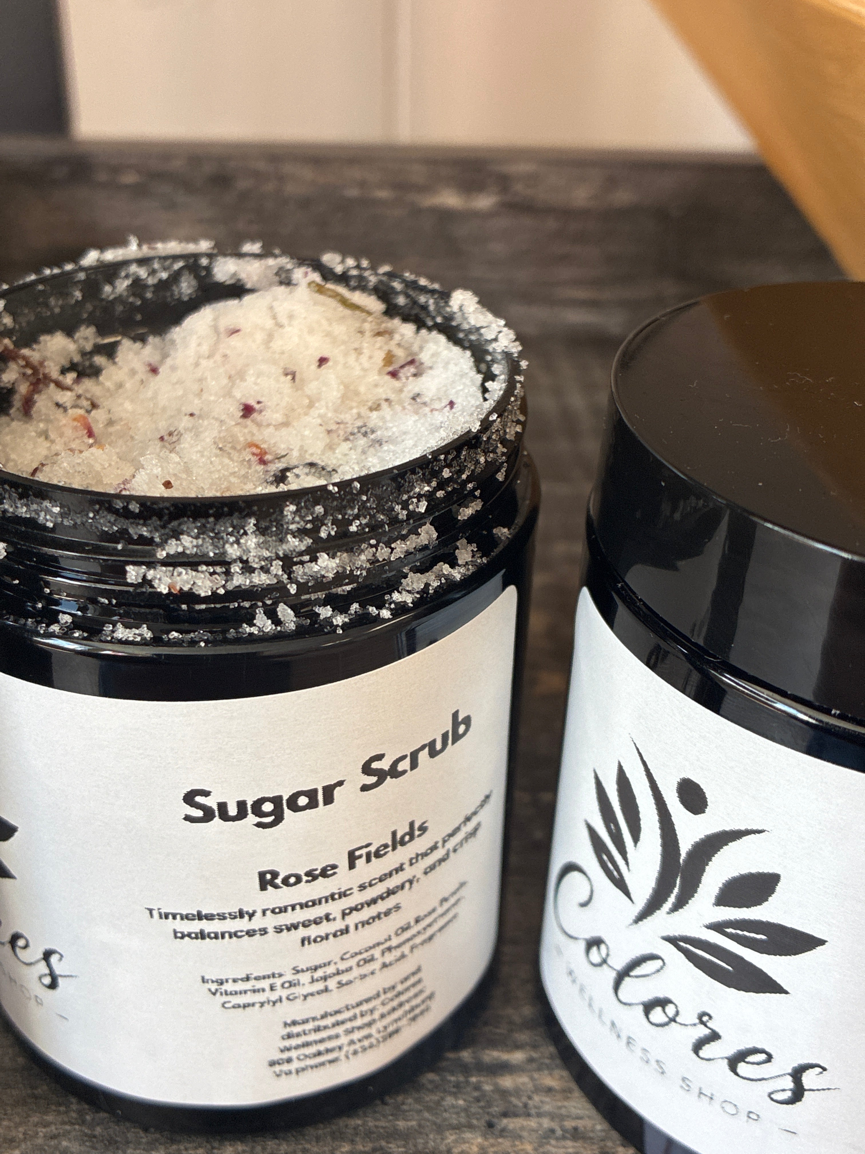 Rose fields sugar scrub