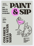 Paint and sip ticket